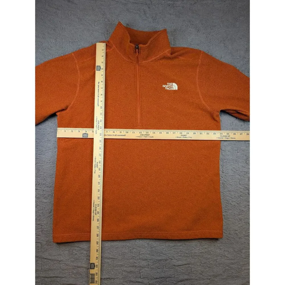 Men's The North Face 1/4 Zip Pullover, Orange - Size XL